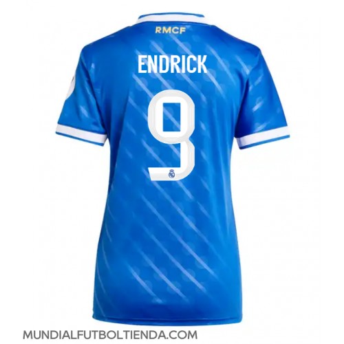 Camiseta Real Madrid Endrick #9 Tercera Equipación Replica 2025-26 para mujer mangas cortas